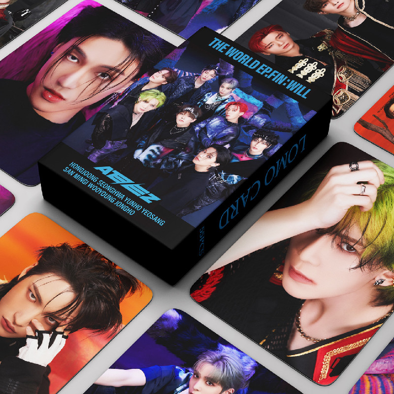 

55pcs KPOP ATEEZ Lomo Card Hd High Quality Photocard Printed Photo Card Hongjoong Seonghwa Yunho San Wooyoung Fan Gift