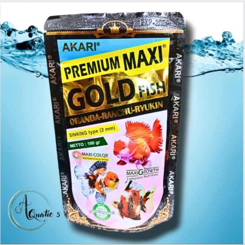 Makanan Ikan Goldfish Oranda Rancu AKARI PREMIUM MAXI GOLDFISH 100GR