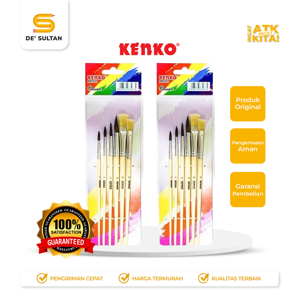 

KENKO KUAS LUKIS/ BRUSH BR-601 (1SET)