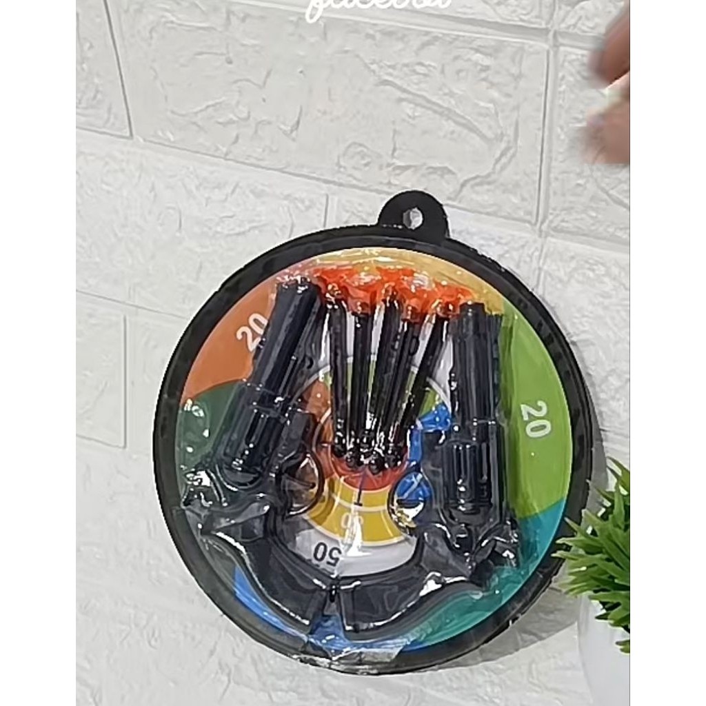 MAINAN ANAK 2 PISTOL TEMBAKAN PANAH KARET + PAPAN BIDIK TEMBAKAN SENAPAN