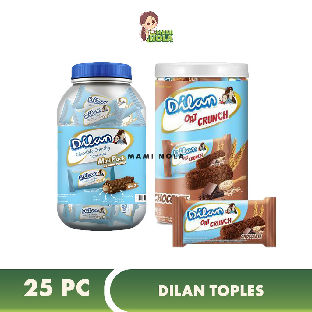 

Dilan Kemasan Toples Caramel Coklat dan Oat Dilan Isi 25 pc