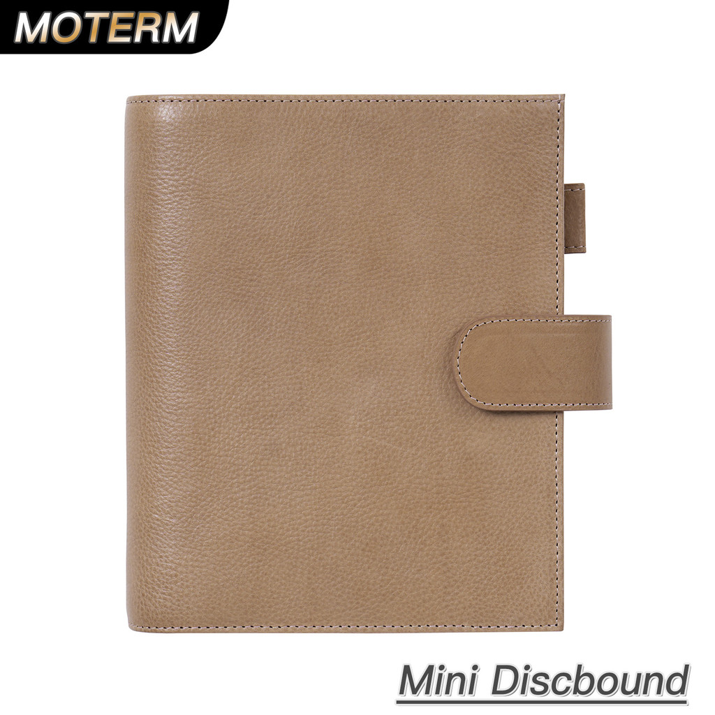 

Moterm Discbound Series HP Mini Cover Full Grain Vegetable Tanned Leather Notebook Expansion Disc Bound Organizer Journal Agenda