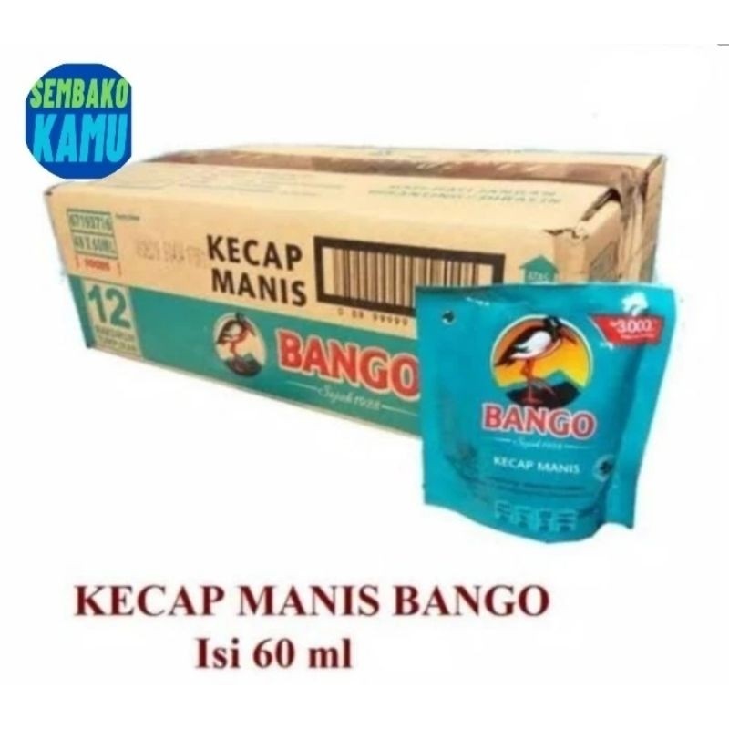 

Kecap Manis Bango 59 ml Dus Isi 48 Pcs / Kecap Manis Bango 60 Ml