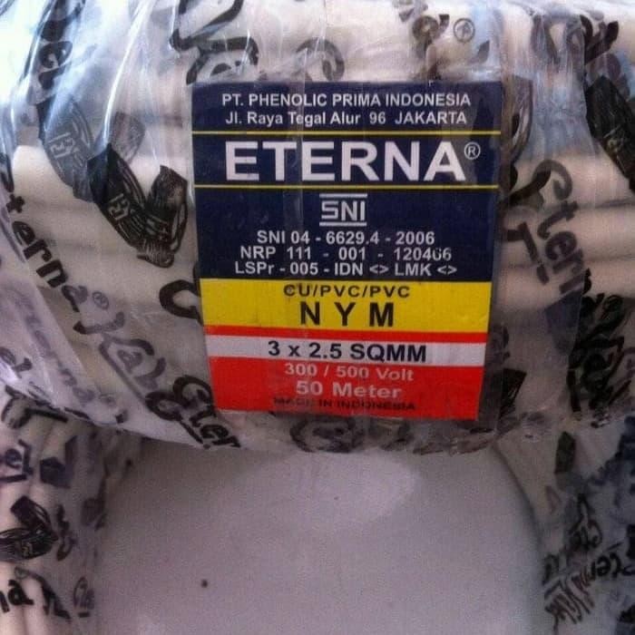 Kabel Listrik Eterna NYM 3X2.5 Roll