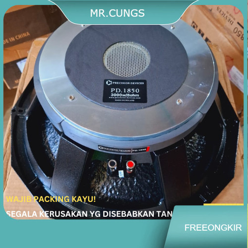 [ WAJIB PACKING KAYU ] SPEAKER 18 INCH PD 1850/PD1850 PRECISION DEVICES SPIKER KOMPONEN 18 IN WOFFER