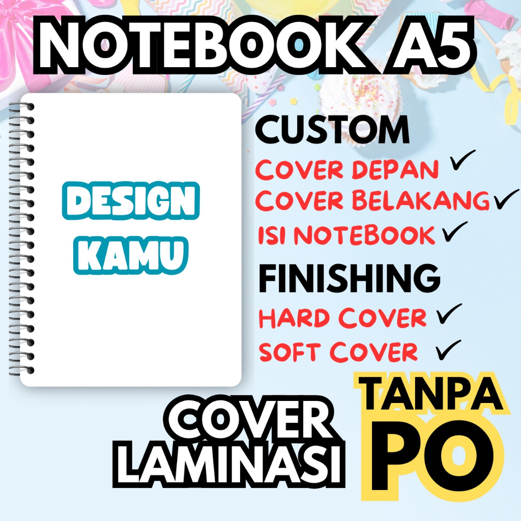 

NOTEBOOK CUSTOM A5 100 LEMBAR 50 LEMBAR 30 LEMBAR