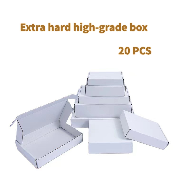 

20 pcs super hard white/brown multi-size brown carton packaging wedding party gift chocolate candy event gift box