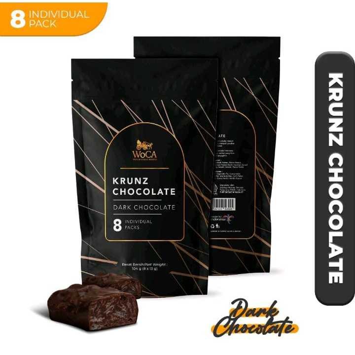 

Coklat KRUNZ WOCA Bali Finest Oleh oleh Khas Bali Isi 8 Pcs 104gr