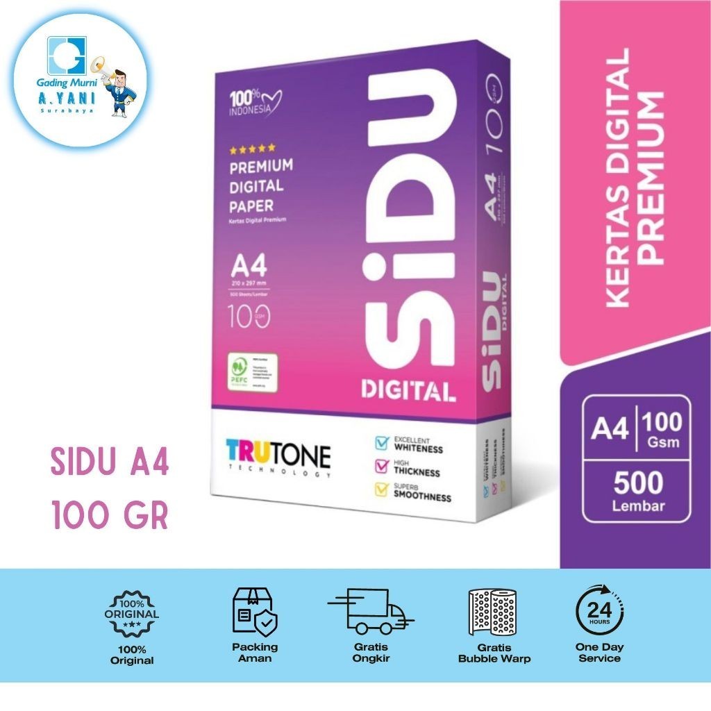 

SIDU KERTAS HVS A4 100 GSM