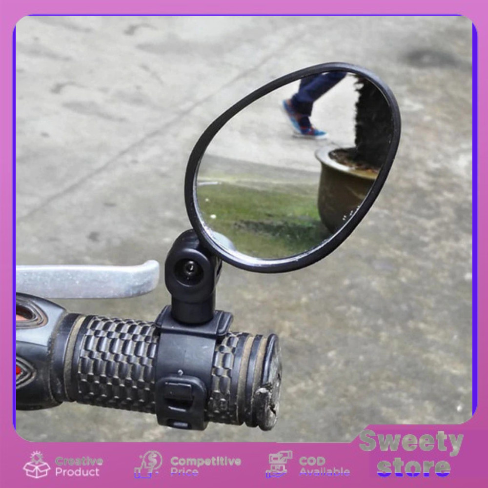 Spion Sepeda Spion Jalu Sepeda Kaca Spion Bulat Untuk Handle Sepeda