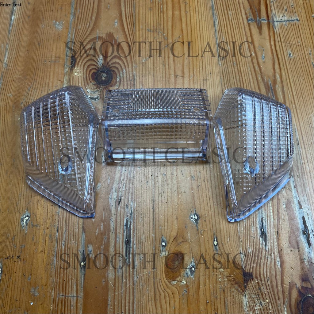 kaca mika lampu stoplamp stopan set mika sen sein depan belakang suzuki RC100 RC80 bravo putih