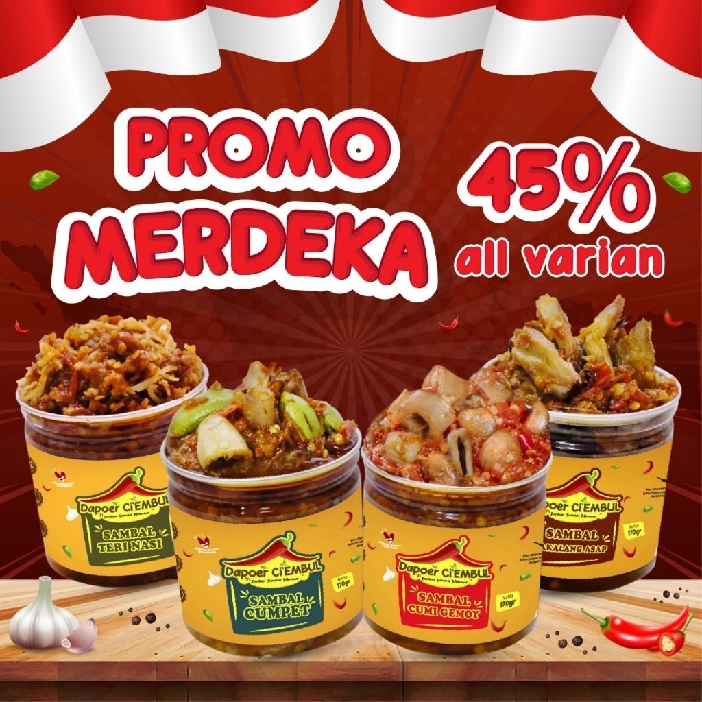 

Dapoer Ci'Embul - Semua Varian Sambal berTopping- 170 Gr - Sambal Kemasan