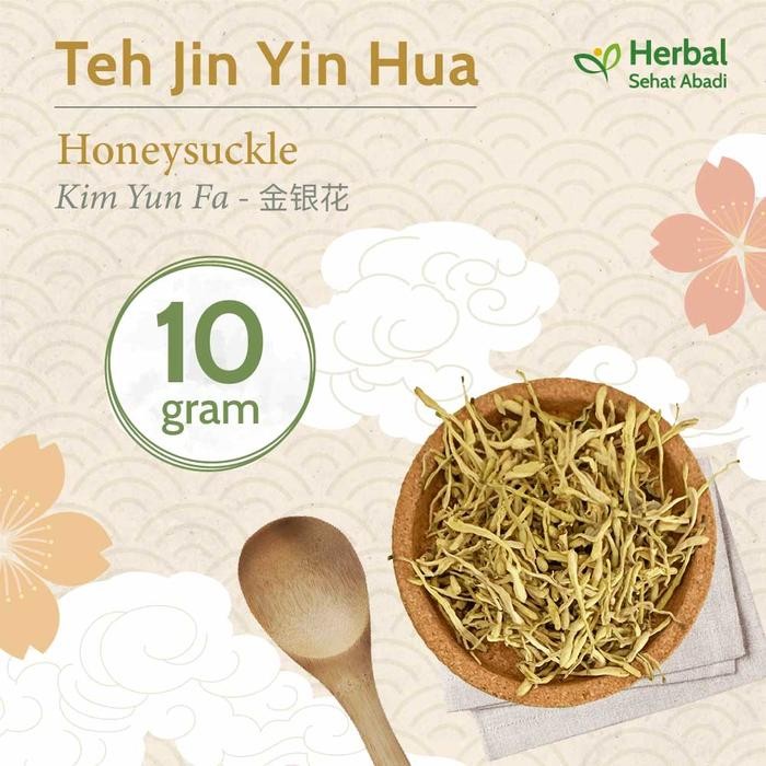 

PROMO! Honeysuckle 10 gram / Teh Jin Yin Hua (金银花) / Kim Yun Fa
