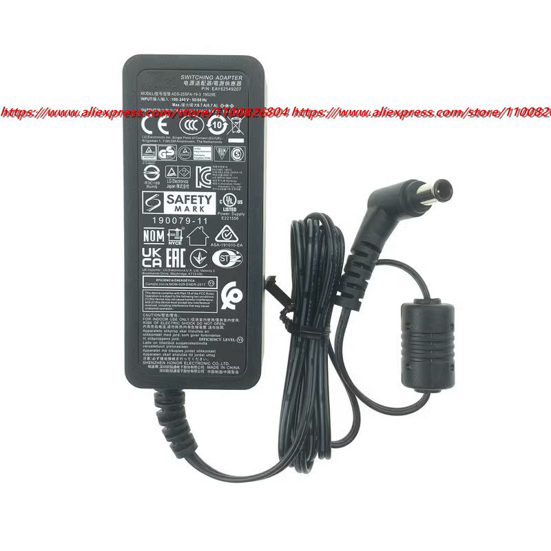 19V 1.3A ADS-40SG-19-3 19025G LCAP21 Original AC Adapter Charger For LG LCD LED Monitor E1948S E2242