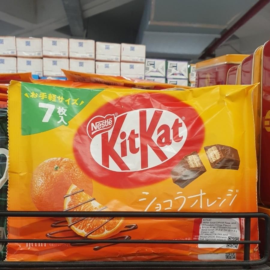 

Kitkat Mini Chocolate Wafer Rasa Orange 1mport ( 7 Pack )