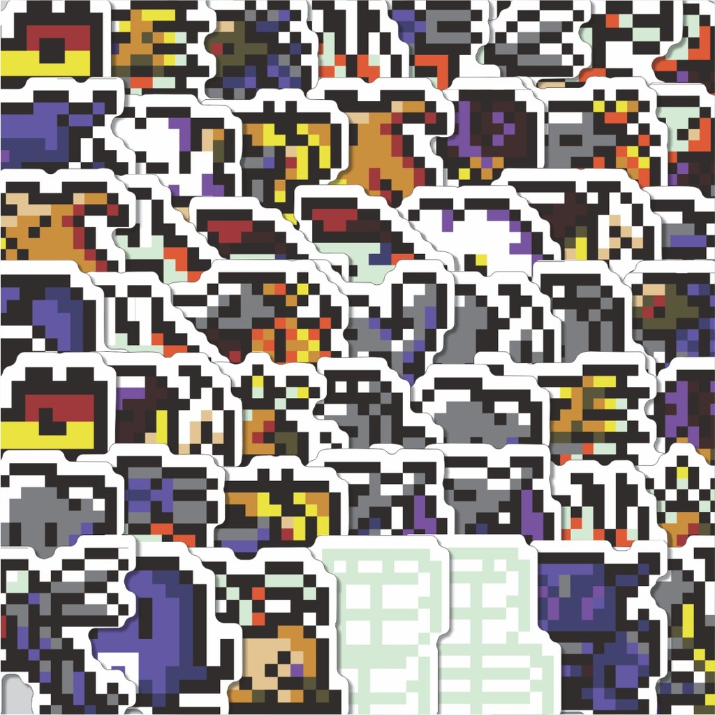 

Stiker Cutting Pack Stiker Pixel Digimon V51 Isi 100Pcs Series Aesthetic Lucu Keren Untuk Koper Bahan Vynil