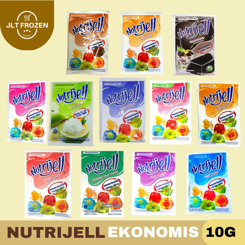 

Nutrijell / Agar Agar / Jelly / Pudding Kemasan Ekonomis - 10gr