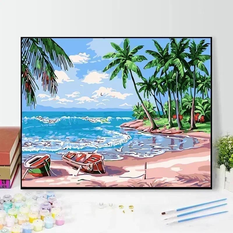 

Tulip DIY Digital Acrylic Flower Painting, Hand-Filled Landscape Painting, Explosion, 20471