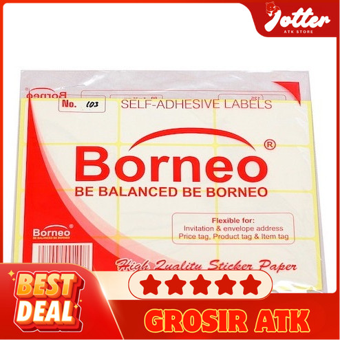 

(ECER) LABEL HARGA BORNEO - | Jotter Grosir ATK