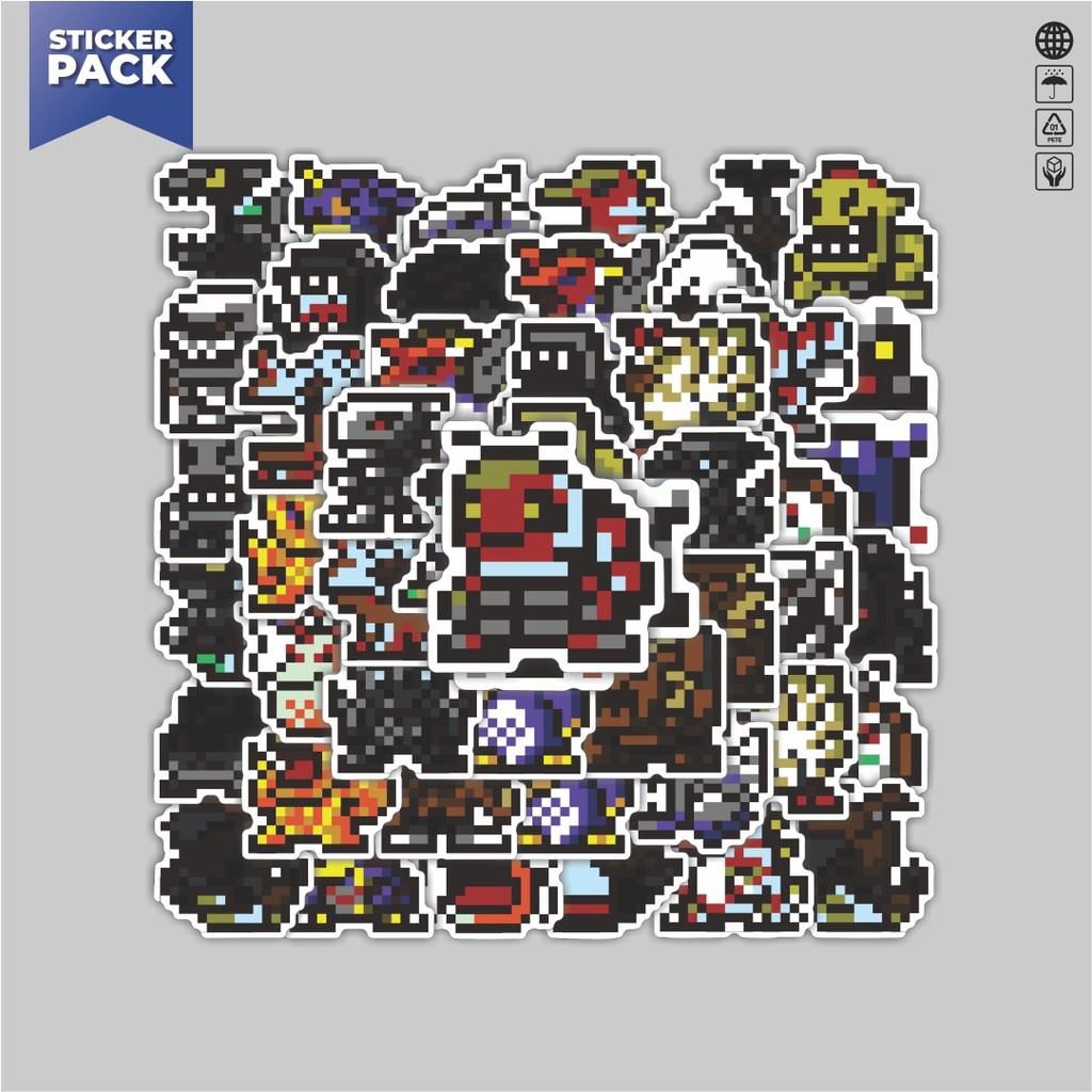 

[100PCS]Stiker Pack Stiker Pixel Digimon V45 Aesthetic Vinyl Anti Air Dekorasi Sticker Laptop Buku Journal Koper Helm Casing HP Gitar Helm Skateboard