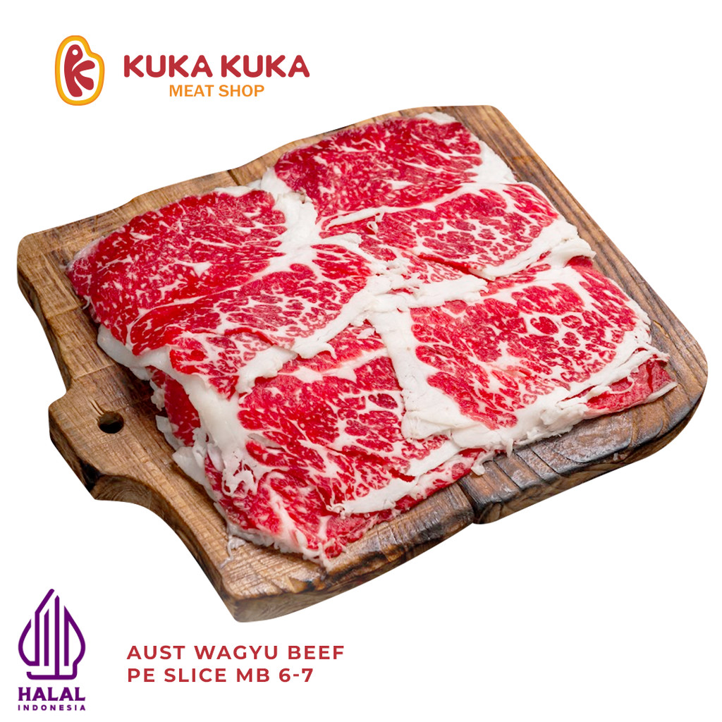 

Slice Wagyu Beef PE Slice MBS 6-7 200gr