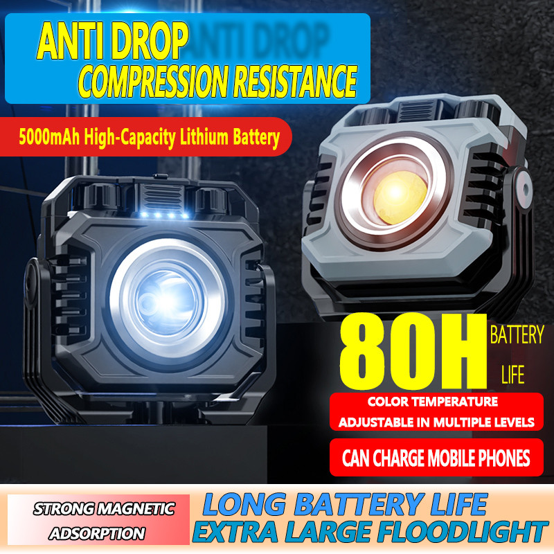 LiitoKala LF-786 Portable 26650 5000mAh COB TG3 Lamp Core Magnet Adsorption Multicolor LED Light Sou