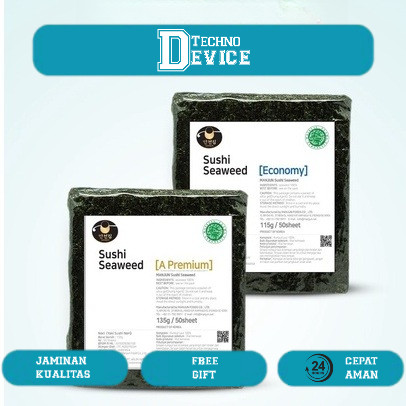 

MANJUN Sushi Nori Kimbab 50 S Halal │ Nori Gimbab Import Lembar Rumput Laut