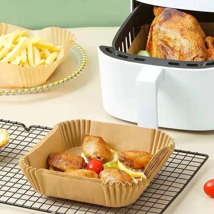 

Kertas Air Fryer Kotak isi 50 lembar Kertas Minyak Panggang