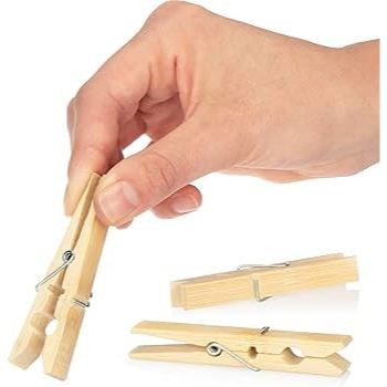 HKM TERMURAH COD Natural Bamboo Peg / Jepitan Jemuran Bambu 20pcs/Jepitan bambu / natural bamboo peg