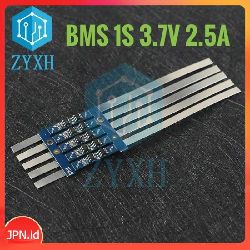 BMS 1S 2.5A 3.7V Modul Board Pelindung Baterai Lithium BMS PCM - JPN