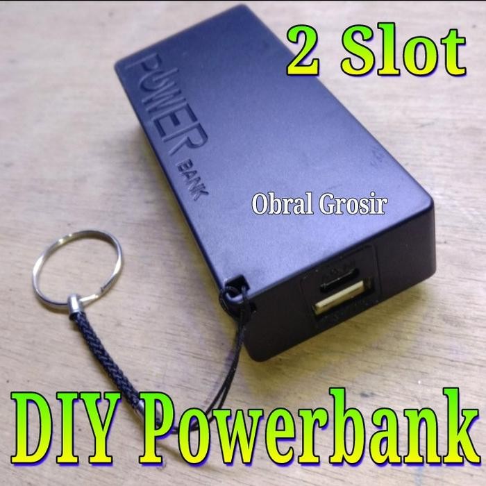promo DIY Powerbank Power Bank Kit Rakit Sendiri PB Charger Baterai 18650 - putih