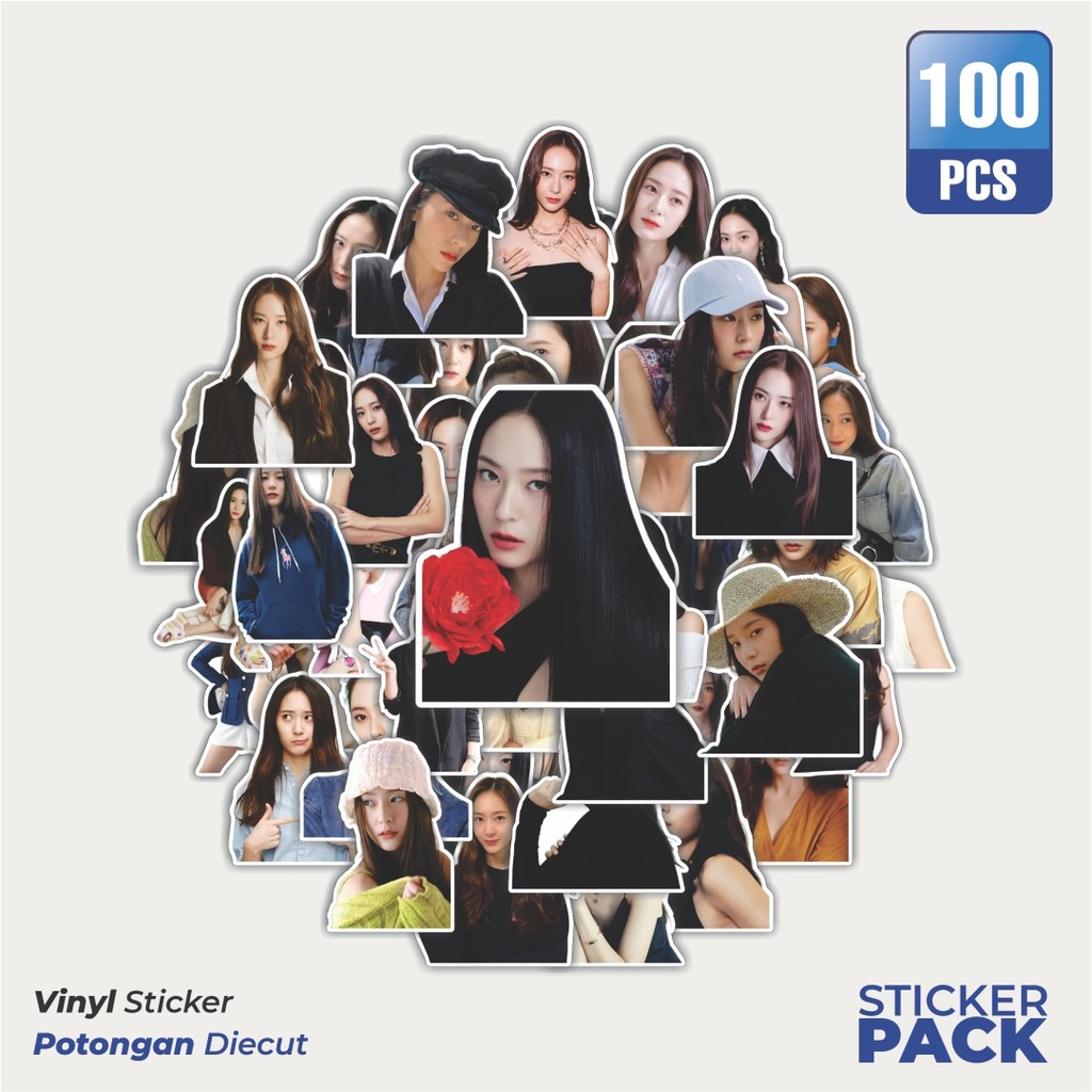 

Super Hemat! 100 PCS Stiker F(X) KRYSTAL Waterproof Aesthetic- Untuk Laptop, Motor, dan Helm - Paper Stationery Pack