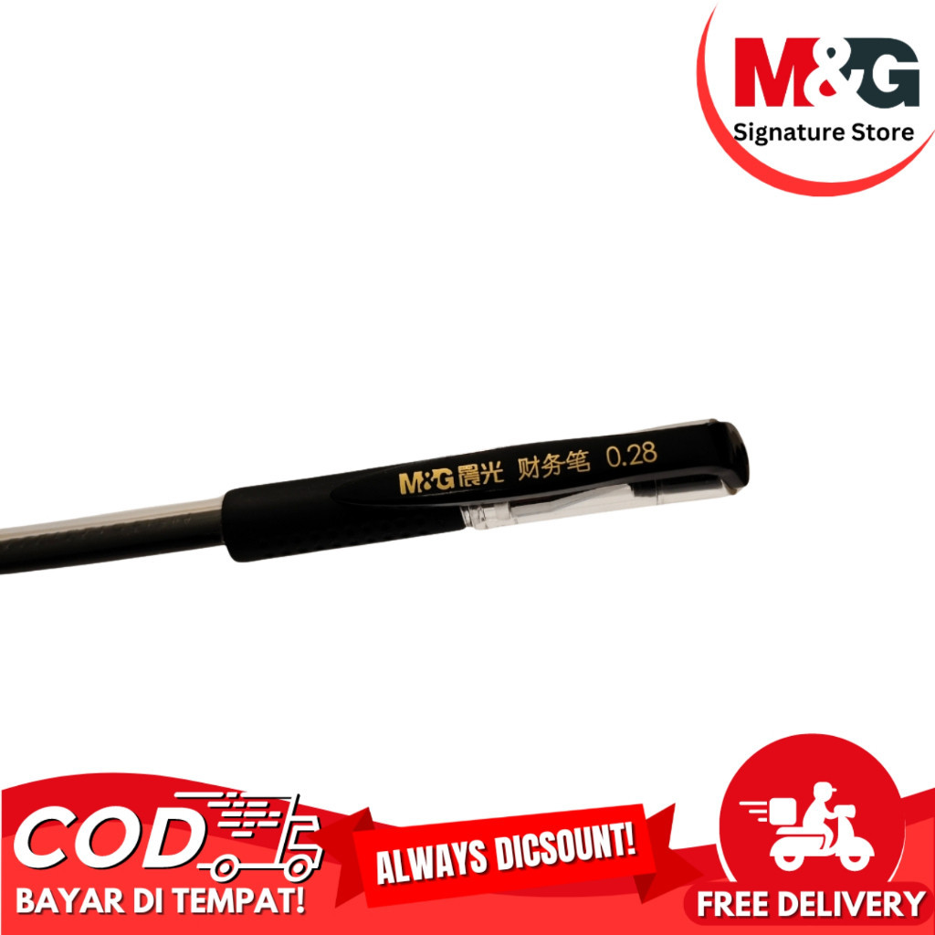 

Gel Pen M&G AGPA71011 Pulpen Gel Hitam Needle Tip 0.28mm - SATUAN SHABQ