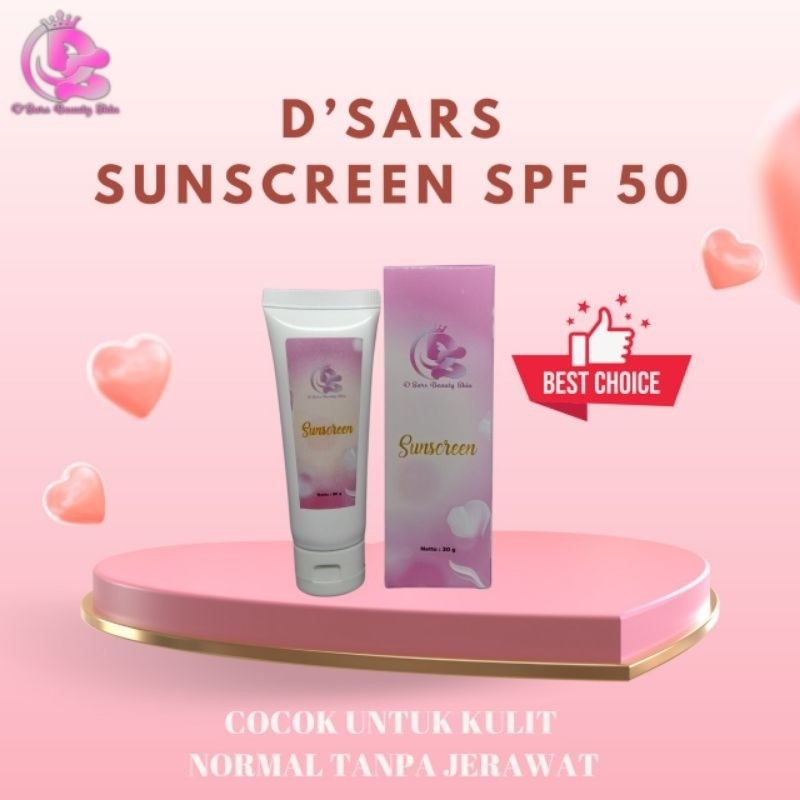 D'SARS SUNSCREEN SPF50 | DSARS SUNSCREEN WAJAH