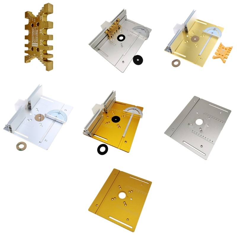 Router Plate Aluminum Router Table Plate for Woodworking Router Table Insert