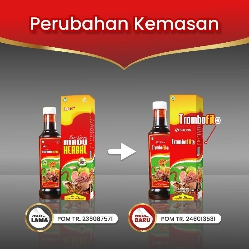 

TROMBOFIT sarikurma angkak plus jambu biji , propolis , extrak cacing Original