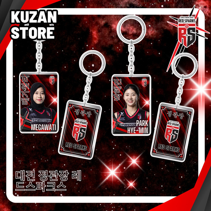 Ganci Red Sparks 24/25 / Gantungan Kunci Red Sparks Akrilik (Megawati, Yeum Hye Seon, Noh Ran, dll)