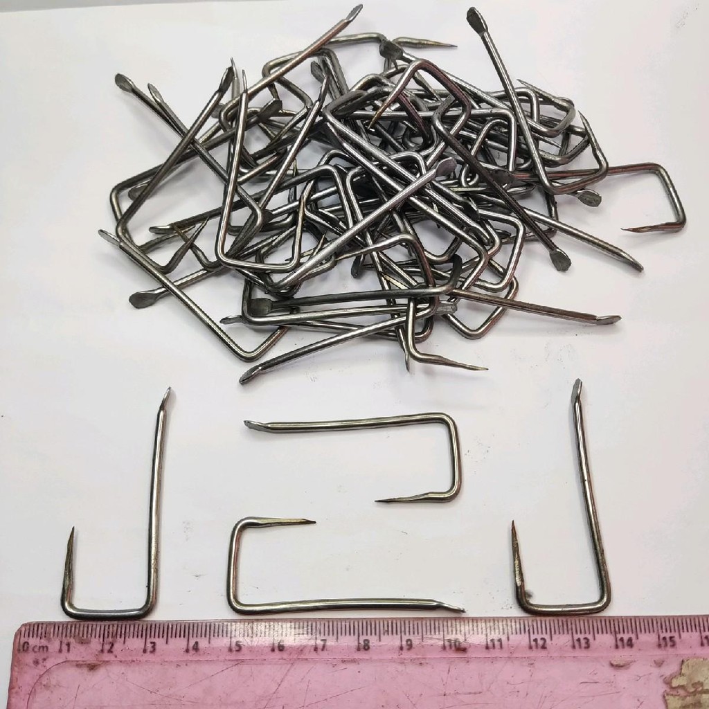 100pcs mata kail rawe kotak gepeng mata pancing rawe senggol gepeng