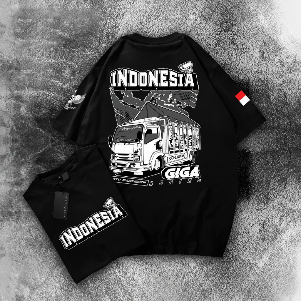 KAOS TRUK  | Baju KAOS Truck CCTV GIGA | Driver Muda Indonesia Canter Mania | KAOS DISTRO TRUK TERBA