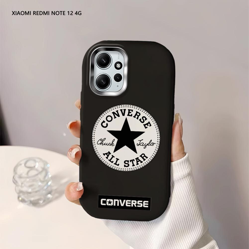 Softcase Hp Xiaomi Redmi Note 12 Note 12 Pro 4G 5G Converse Pentagram Back Cover Case Soft Original 