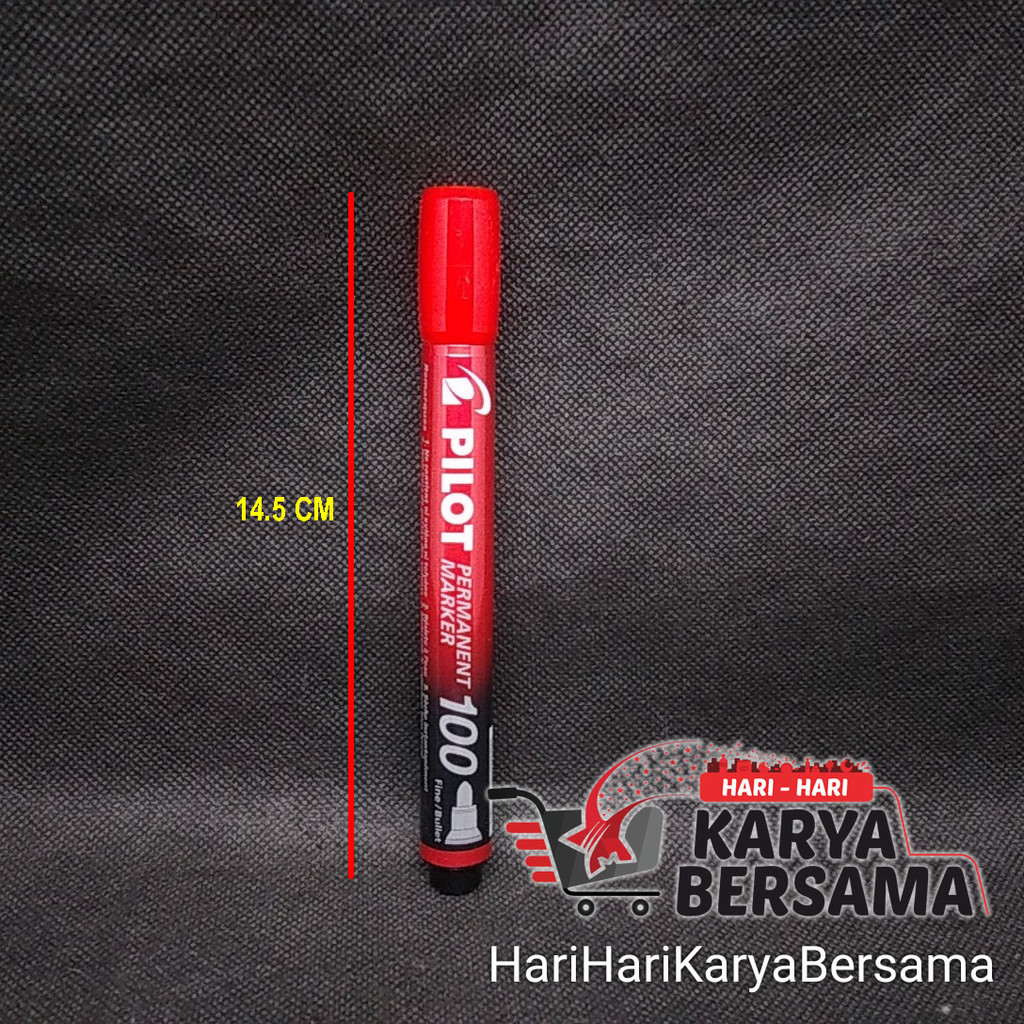 

ALAT TULIS SPIDOL PILOT PERMANENT MARKER SCA-100 WARNA RED 1PCS