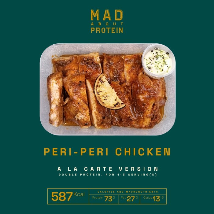

[ALA CARTE] Peri-Peri Chicken - MAD ABOUT PROTEIN Frozen Mealprep