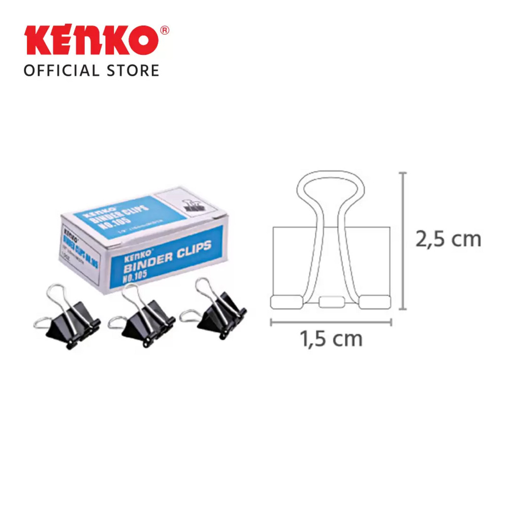 

Binder Clip Kenko 105 "XS