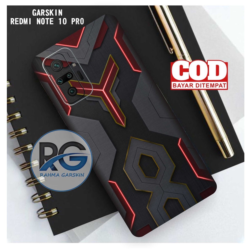 garskin redmi note 10 pro motif list design - full body free cuatom HOTS