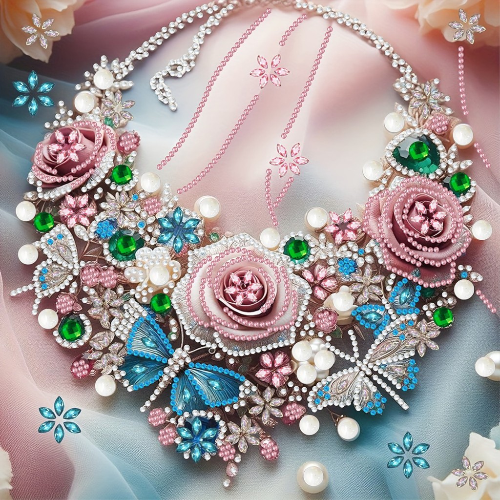 

CHENISTORY 5D DIY Partial Special Shaped Drill Diamond Painting Rose Butterfly Rhinestone Picture Home Decor Gift 30x30cm