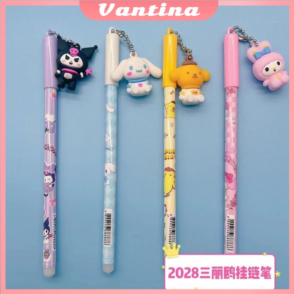 

(12pcs) Grosir Bolpen Gel Fancy +Gantungan / Pulpen Tinta 1 box mika / Pen Jel motif karakter lucu / Balpen / Ballpoint
