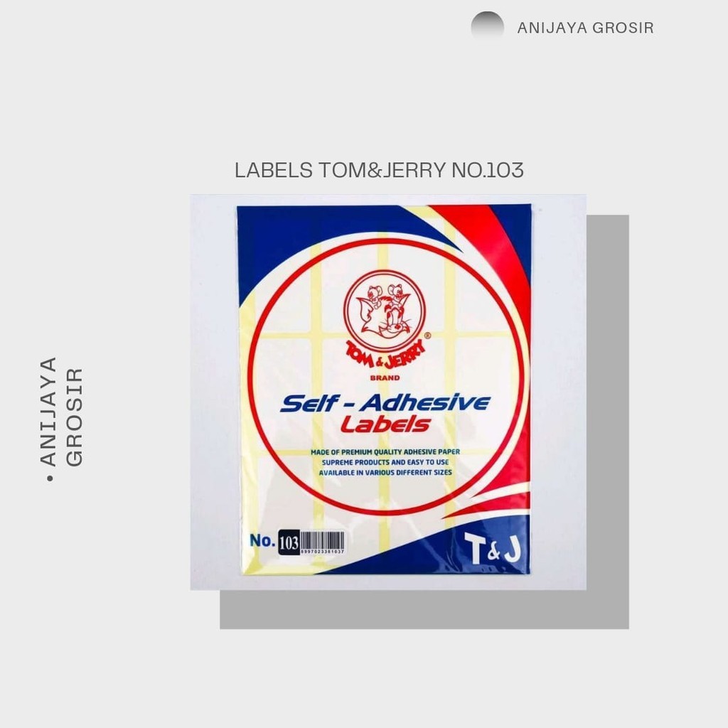 

LABELS TOM&JERRY NO.103 / LABELS UNTUK UNDANGAN / LABELS NAMA (PER SET)