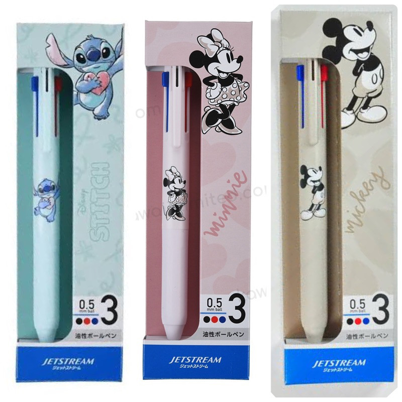 

Uni Jetstream Multi Slim Compact 3 Color Disney Mickey Minnie Stitch Limited Edition TI