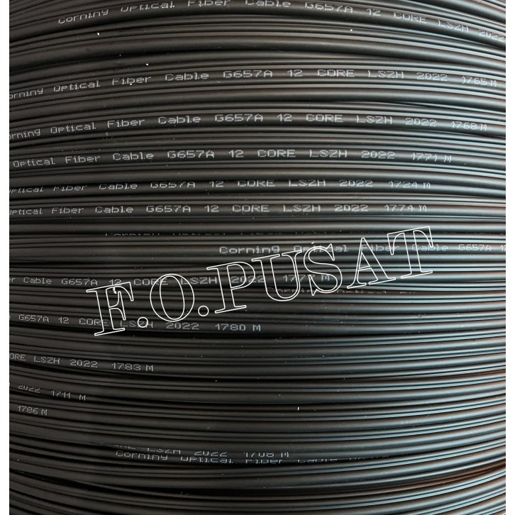 Kabel Fig8 6 Core 8 Core 12 Core Fiber Optik FO Fig 8 50mtr 100mtr 150mtr 200mtr - 50mFIG8 6core