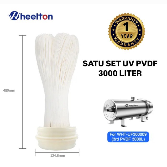 Ultrafiltrasi Pvdf 3000 lph Filter UF PVDF 3000 Liter/jam UF PVDF